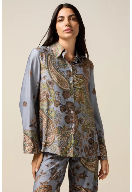 Риза с дълги ръкави - Многоцветен