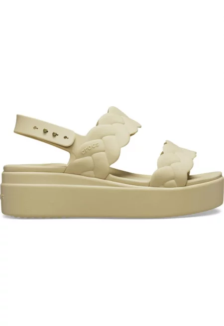 Сандали  Brooklyn Woven Low Wedge - Кафяв