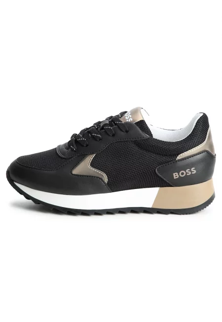 Спортни обувки с мрежа - Златист/Черен