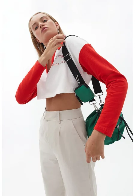 Суитшърт с памук с яка