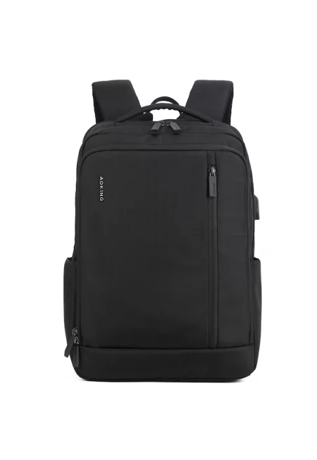 Текстилна правоъгълна раница - Черен