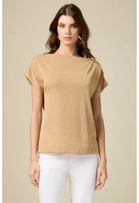 Тениска с брокат