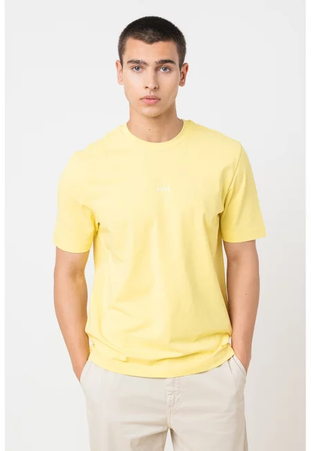 Тениска с овално деколте и лого