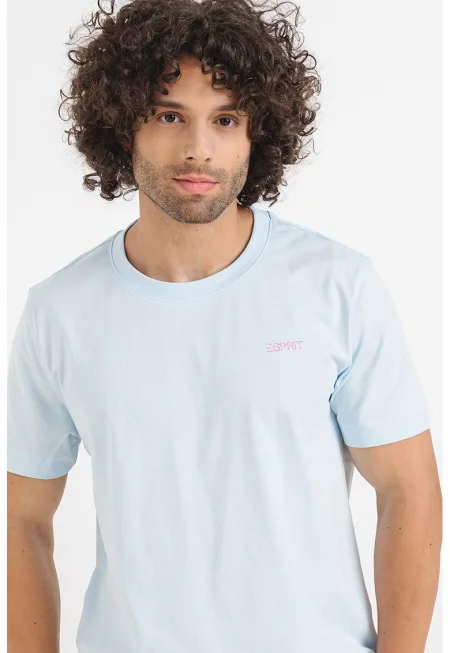 Тениска с овално деколте и лого