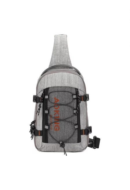 Унисекс чанта с лого - Сив