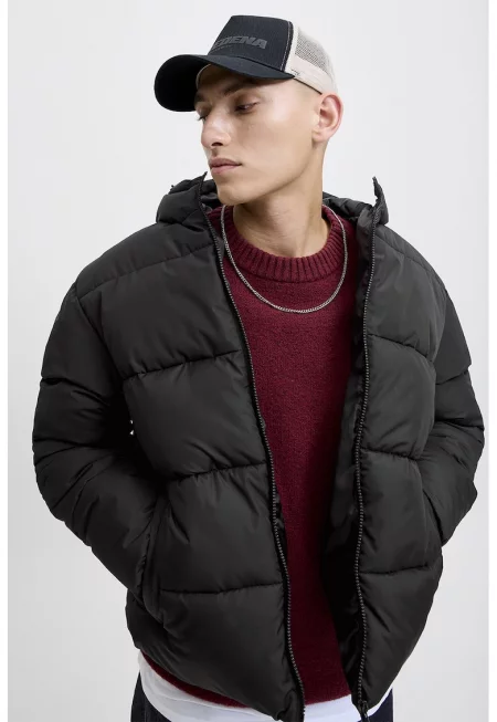 Ватирано зимно яке с джобове встрани