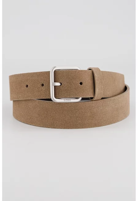 Велурен колан с метална тока