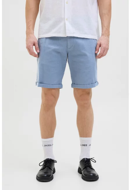 Бермуди Fury с навити маншети - Светлосин