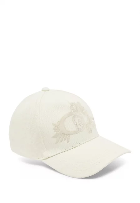 Бейзболна шапка с лого - Слонова кост