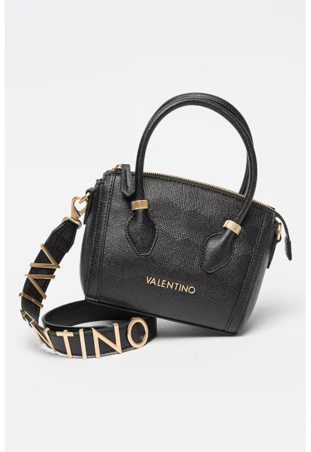 Чанта от еко кожа с презрамка с лого