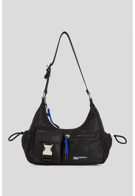 Чанта с джобове - Избеляло черно