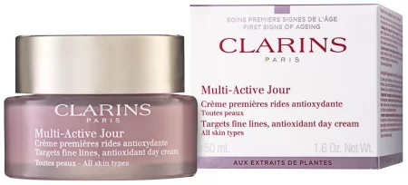 Clarins Multi Active Jour Antioxidant Day Cream Дневен крем с за фини линии за лице за всеки тип кожа