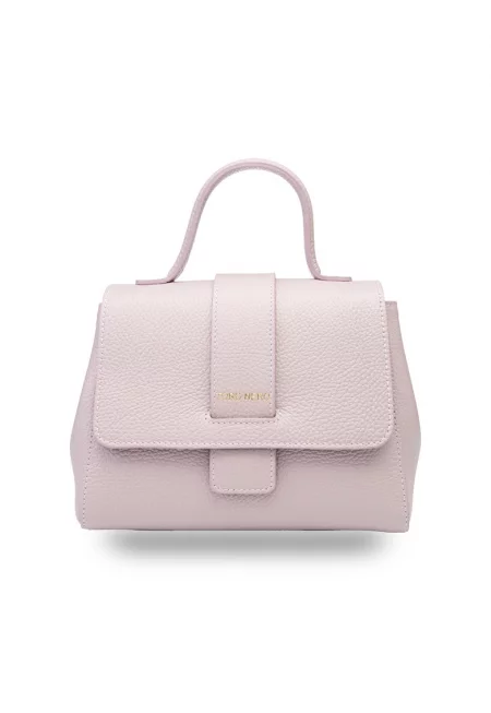 Дамска чанта от естествена кожа Ranya - Лилав