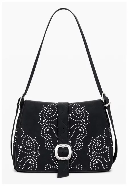 Дамска кафява чанта 25WAXP34 - Черен