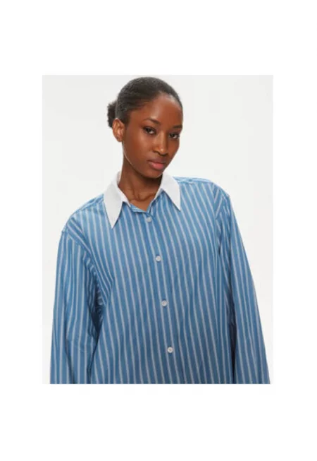 Дамска риза  303647582 - Органичен памук - Синя