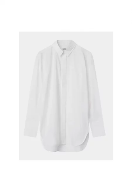 Дамска риза -  304007736 - Памук - Бяла - Бял