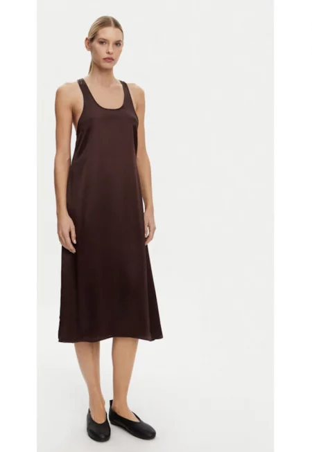 Дамска рокля - 2-ри ден - 305138798 - Вискоза - Кафяв - Кафяв