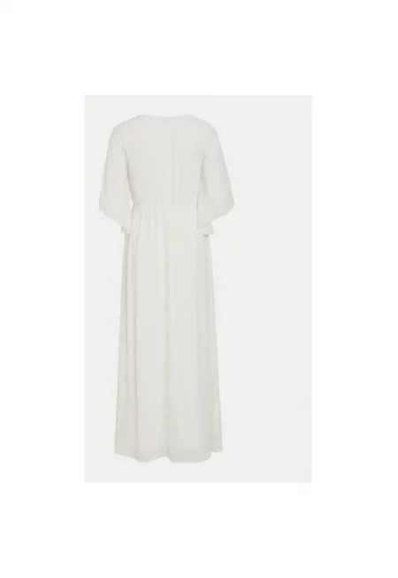 Дамска рокля -  305104823 - Рециклиран полиестер/Полиестер - Бяла - Бял
