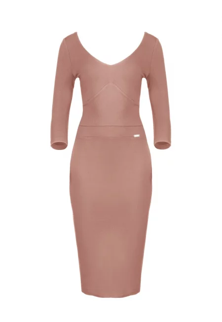 Дамска вечерна рокля Uddevalla K476 кафява