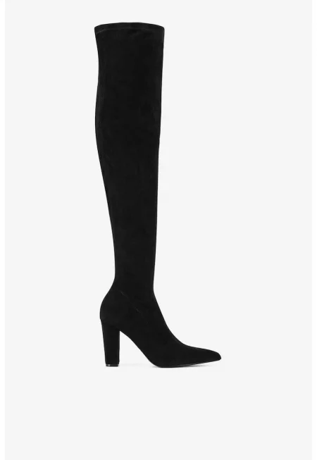 Дамски боти  5905588993094 - Текстил - Черни - Черен