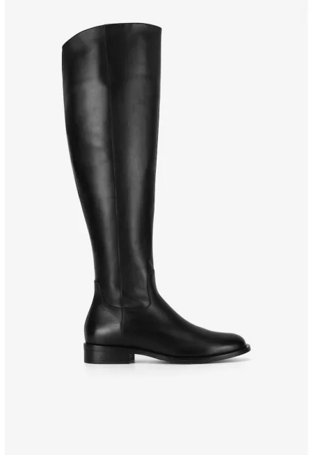 Дамски ботуши  5905588853404 - Естествена кожа - Черни