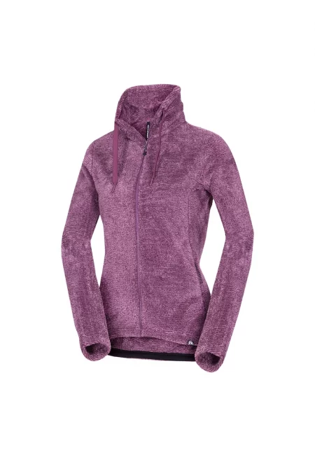 Дамски полар меланж Lacy wine - Bordeaux