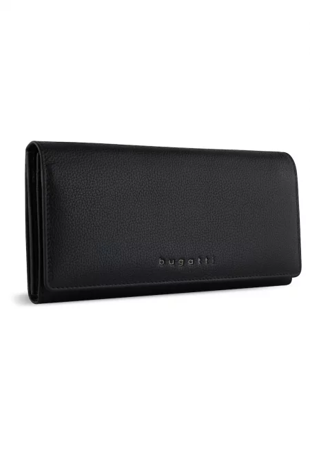 Дамски портфейл Continental -  естествена кожа - серия MIRA - 491011 - Черен