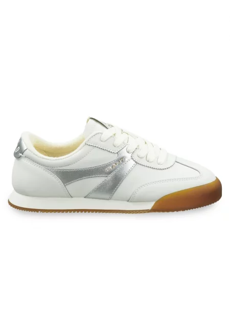 Дамски спортни обувки - 30531845 -  Естествена кожа - Бял