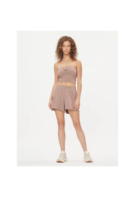 Дамски спортни шорти -  302536184 - Памук - Бежов