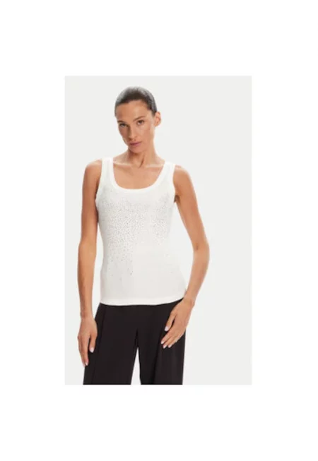 Дамски топ  CFC0124040003 - Памук - Бял - Бял
