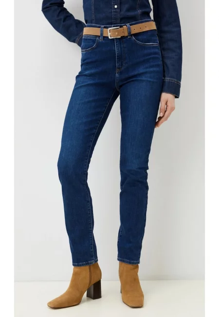 Дамски вталени дънки  Evie - памук/полиестер/еластан - син