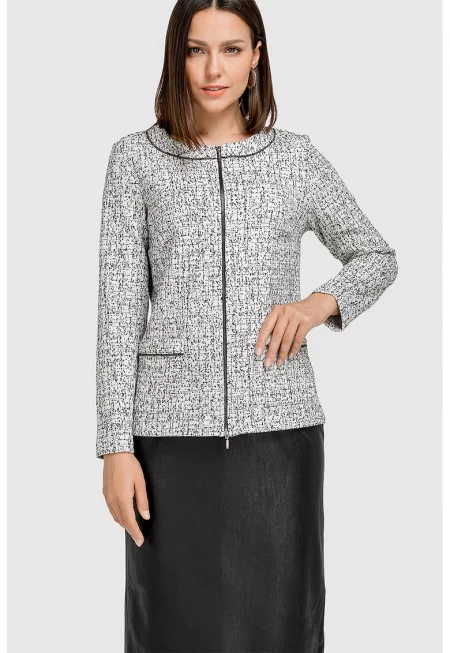 Десенирано яке с цип