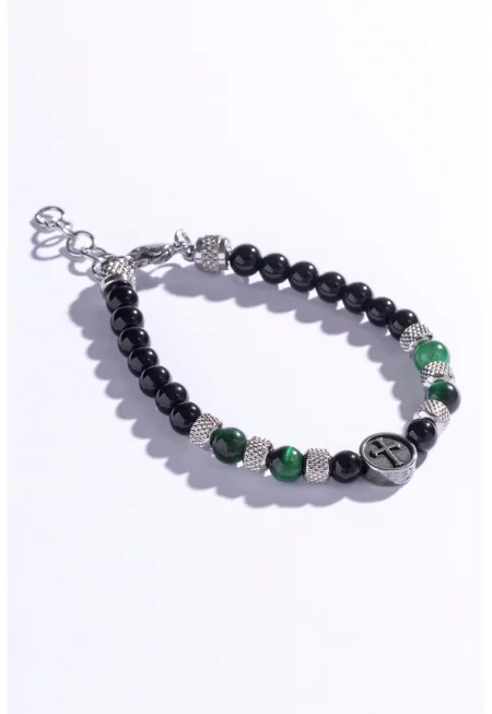 Гривна с мъниста от тигрово око