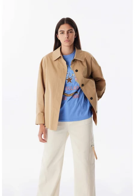 Ipekyol - Яке с копчета и овална яка