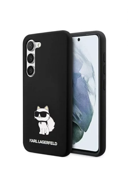 Калъф  Liquid Silicone Choupette NFT - За Samsung Galaxy S23 - Черен