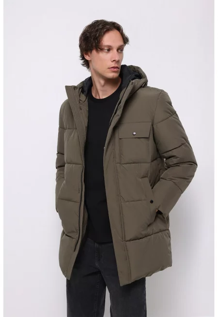 Капитонирано зимно яке с качулка - Каки