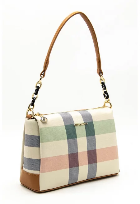 Карирана чанта за рамо