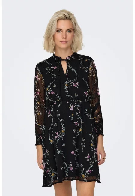 Къса флорална рокля