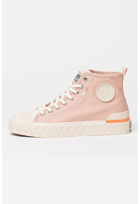 Кецове от органичен памук с лого - Розово