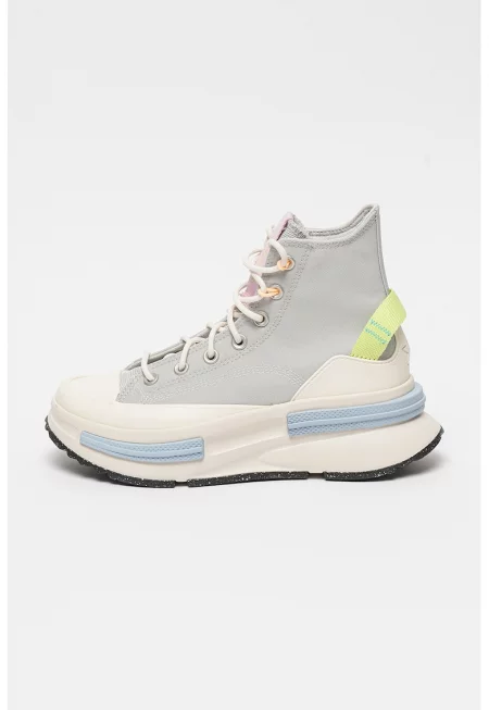 Кецове Run Star Legacy със скосена подметка - Светло сив/Светлозелен