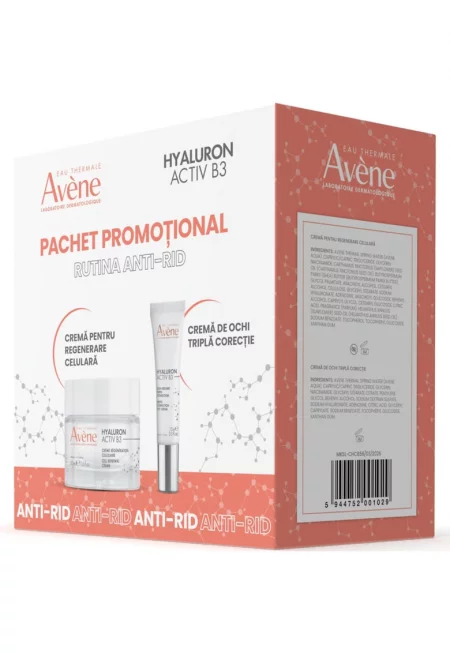 Комплект : Крем против бръчки Hyaluron Activ B3 - 50 мл + Околоочен крем против бръчки - 15 мл