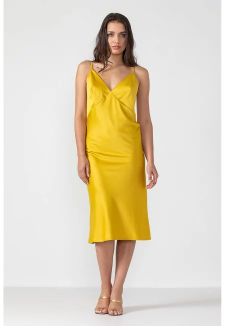 Копринена камизола Ivy с кръстосани презрамки