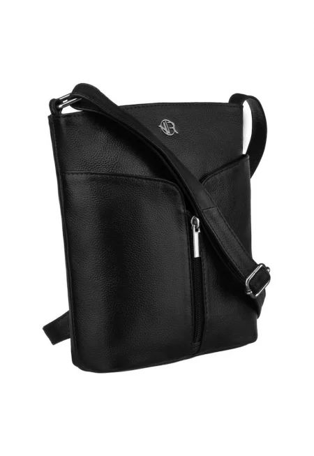 Кросбоди чанта от естествена кожа -  22x22x7см