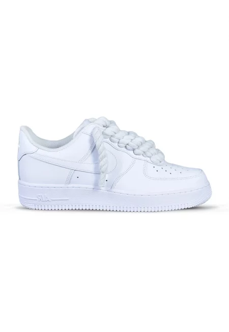 Маратонки  Air Force 1 Low - дебели връзки - бели - Бял