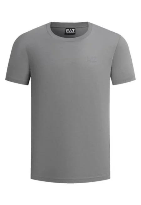 Мъжка тениска TRAIN LOGO SERIES M OVERSIZE LOGO TEE SS -  Памук - Сив - Сив
