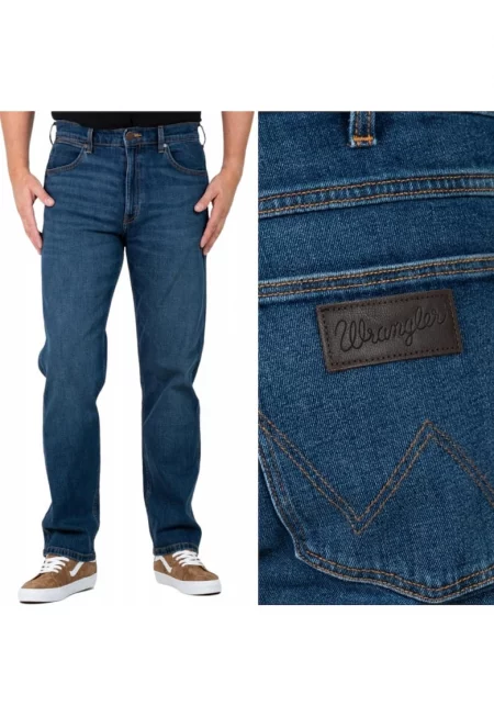 Мъжки панталони  Frontier прави - тъмносини - L32 - Син