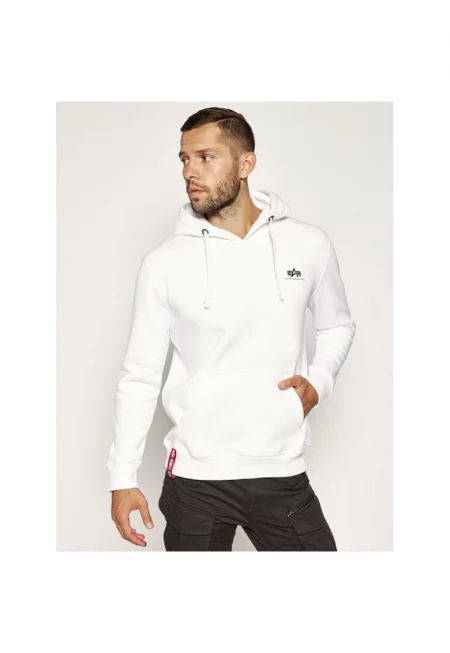 Мъжки спортен суичър -  375697 - Бял - Памук