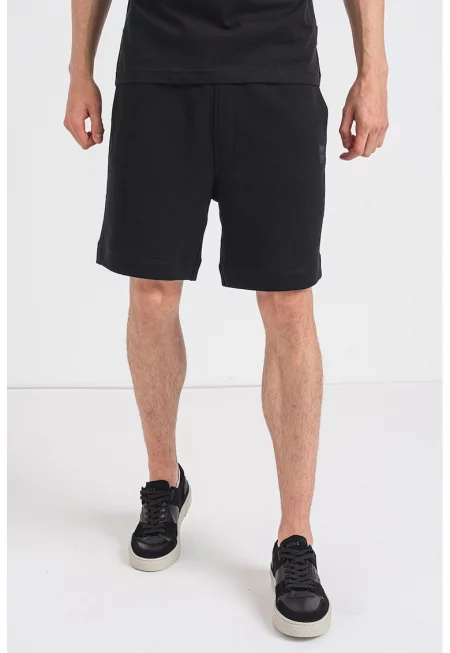 Памучни спортни бермуди - Черен