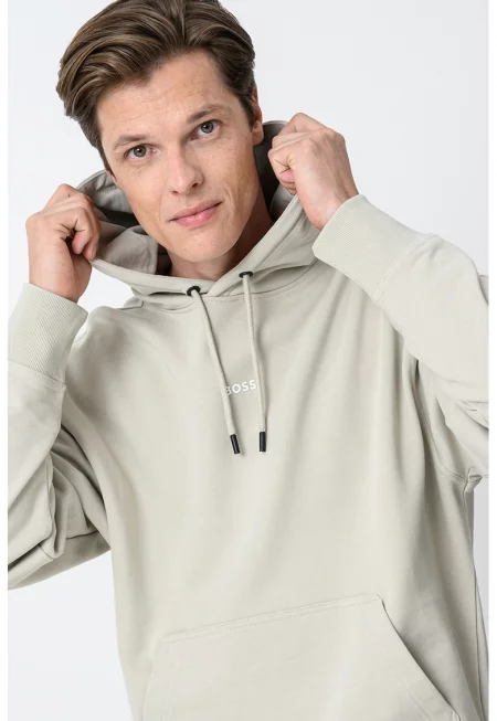 Памучно худи с джоб кенгуру