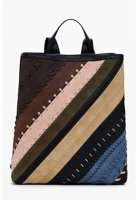 Раница от еко кожа с контрасти